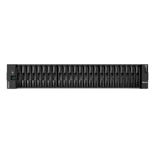Lenovo ThinkSystem DE4000F 2U24 SFF controller enclosure - Hard drive array - 24 bays (SAS-3) - 16Gb Fibre Channel (external) - rack-mountable - 2U