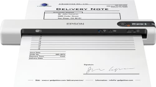 DS80W, Portable document scanner - A4 - 600 dpi x 600 dpi - up to 15 ppm (mono)/up to 15 ppm (colour) - up to 300 scans per day - USB 2.0, WiFi(n)