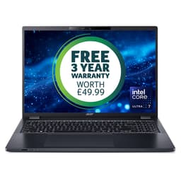 Acer TravelMate P4 16 TMP416-53-TCO - Intel Core Ultra 7 - 155U / up to 4.8 GHz - Win 11 Pro - Intel Graphics - 16 GB RAM - 512 GB SSD NVMe - 16" 1920 x 1200 - Gigabit Ethernet - Wi-Fi 6E, Bluetooth - slate blue - kbd: UK