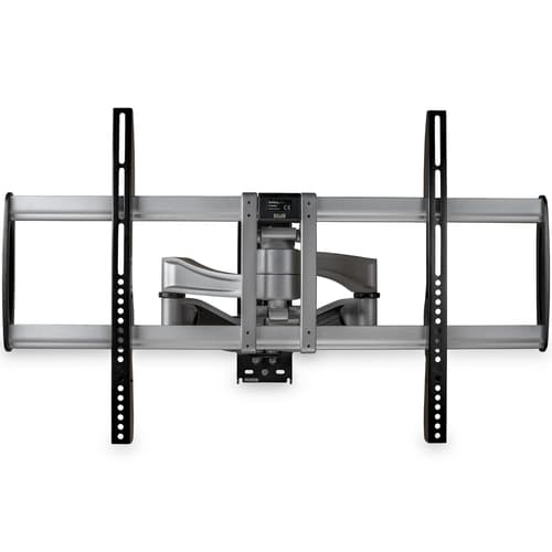 StarTech.com Full Motion TV Wall Mount, Heavy Duty Articulating TV Wall Mount Bracket for 32" to 75" (165lb/75kg) VESA Display, Universal Adjustable Tilt/Swivel Flat Screen Arm, Silver - Cable Management (FPWARPS) - Bracket - for TV - plastic, aluminium, steel - black, silver - screen size: 32"-75" - wall-mountable