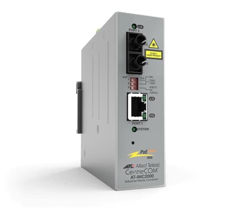 Allied Telesis Industrial Ethernet Media Converter AT-IMC2000TP/SC - Fibre media converter - 1GbE - 10Base-T, 100Base-TX, 1000Base-T, 1000Base-X, 100Base-X - RJ-45 / SC multi-mode - up to 550 m - 850 nm