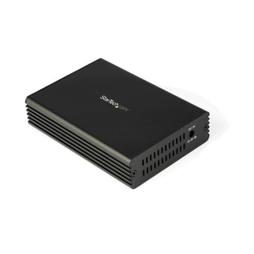 StarTech.com 10GbE Fiber Ethernet Media Converter for 10Gbps Network 10GBASE-T SFP to RJ45 Multigigabit Singlemode/Multimode Fiber Optic to Copper Network Ethernet to Fiber Bridge, SMF/MMF - SFP to RJ-45 Converter (MCM10GSFP) - Fibre media converter - 10GbE - 10GBase-T, 10GBase-LR, 10GBase-SR - RJ-45 / SFP+