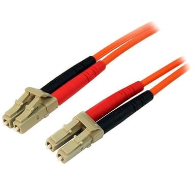StarTech.com 2m Fiber Optic Cable - Multimode Duplex 50/125 - LSZH - LC/LC - OM2 - LC to LC Fiber Patch Cable (50FIBLCLC2) - Network cable - LC multi-mode (M) to LC multi-mode (M) - 2 m - fibre optic - duplex - 50 / 125 micron - for P/N: GLCLHSMDSTTA, GLCSXMMDST, GLCSXMMDSTT, JD118BST, MASFP1GBSXST, SFP100BFXST