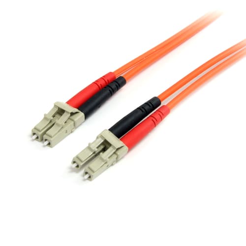 StarTech.com 2m Fiber Optic Cable - Multimode Duplex 62.5/125 - LSZH - LC/LC - OM1 - LC to LC Fiber Patch Cable (FIBLCLC2) - Patch cable - LC multi-mode (M) to LC multi-mode (M) - 2 m - fibre optic - duplex - 62.5 / 125 micron - orange