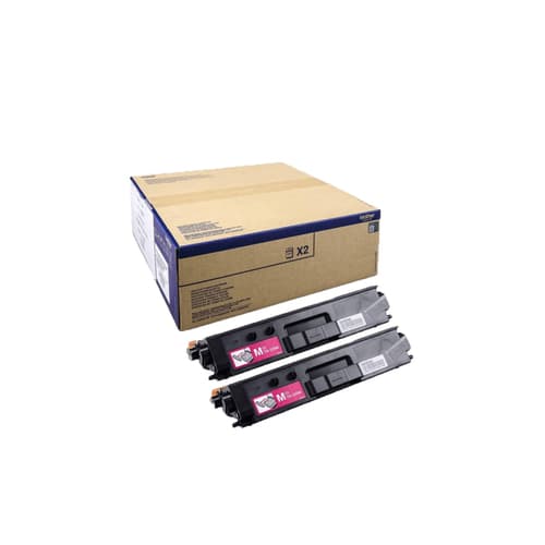 Brother TN329M - 2-pack - magenta - original - toner cartridge - for Brother DCP-L8450CDW, HL-L8350CDW, HL-L8350CDWT, MFC-L8850CDW