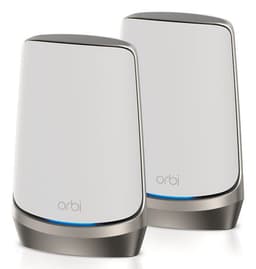 NETGEAR Orbi 960 Series RBKE962 - Wi-Fi system - (router, extender) - up to 5,000 sq.ft - mesh 10GbE, 2.5GbE - Wi-Fi 6 - Quad-Band