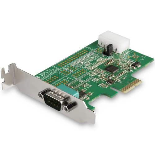 StarTech.com 4-port PCI Express RS232 Serial Adapter Card, PCIe RS232 Serial Host Controller Card, PCIe to Serial DB9 Card, 16950 UART, Desktop Expansion Card, Windows, macOS, Linux - Full/Low-Profile Brackets (PEX4S953) - Serial adapter - PCIe - RS-232 x 4
