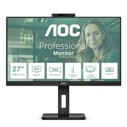 AOC Pro-line Q27P3QW - P3 Series - LED monitor - 27" - 2560 x 1440 QHD @ 75 Hz - IPS - 350 cd/m� - 1000:1 - 4 ms - 2xHDMI, DisplayPort - speakers - black - B2B
