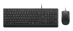 Lenovo Essential Wired Combo - keyboard and mouse set - QWERTY - UK - black Input Device