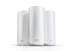 NETGEAR Orbi 870 Series RBE873 - Wi-Fi system - (router, 2 extenders) - up to 9,000 sq.ft - mesh 10GbE, 2.5GbE, Wi-Fi 7 Multi-Band
