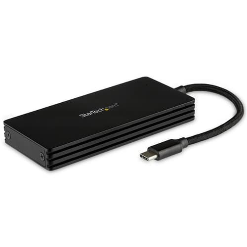 StarTech.com M.2 SSD Enclosure for M.2 SATA Drives - USB 3.1 - USB-C - Storage enclosure - M.2 - M.2 Card - USB 3.1 (Gen 2) - black - for P/N: PEXUSB321C