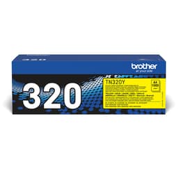 Brother TN320Y - Yellow - original - toner cartridge - for Brother DCP-9055, DCP-9270, HL-4140, HL-4150, HL-4570, MFC-9460, MFC-9465, MFC-9970