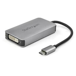 StarTech.com USB 3.1 Type-C to Dual Link DVI-I Adapter - Digital Only - 2560 x 1600 - Active USB-C to DVI Video Adapter Converter (CDP2DVIDP) - Adapter - dual link - 24 pin USB-C (M) to DVI-I (F) - USB 3.1 - 15.2 cm - active - space grey - for P/N: TB4CDOCK