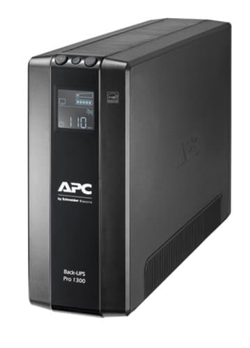 APC Back-UPS Pro BR1300MI - UPS - AC 230 V - 780 Watt - 1300 VA - USB - output connectors: 8 - black