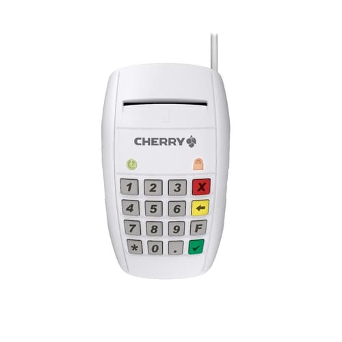 CHERRY SmartTerminal ST-2100 - SMART card reader - USB - white