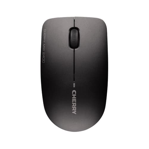 CHERRY MW 2400 - Mouse - right and left-handed - optical - 3 buttons - wireless - 2.4 GHz - USB wireless receiver - black