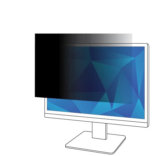 3M PF24.0W 24.0" Widescreen (16:10) Desktop Monitor Privacy Filter Frameless 98044054181