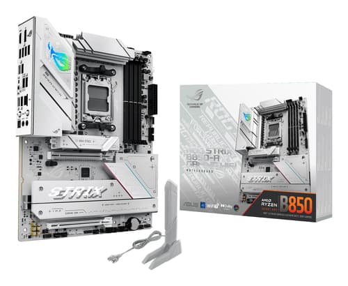 ASUS ROG STRIX B850-A GAMING WIFI - Motherboard - ATX - Socket AM5 - AMD B850 Chipset - USB-C 3.2 Gen 2x2, USB-C 3.2 Gen2, USB 3.2 Gen 2, USB 3.2 Gen 1 - 2.5 Gigabit LAN, Wi-Fi 7, Bluetooth - onboard graphics (CPU required) - HD Audio (8-channel)