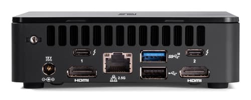 ASUS NUC 12 Pro Kit RNUC12WSKI700002I - Barebone - mini PC 1 x Core i7 1260P / up to 4.7 GHz - RAM 0 GB - Intel Iris Xe Graphics - Gigabit Ethernet, 2.5 Gigabit Ethernet, Bluetooth 5.2, IEEE 802.11ax (Wi-Fi 6E) - black