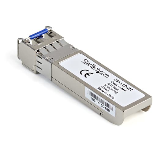 StarTech.com HPE J9151D Compatible SFP+ Module, 10GBASE-LR, 10GbE Single Mode (SMF) Fiber Optic Transceiver, 10GE Gigabit Ethernet SFP+, LC Connector, 10km, 1310nm, DDM, HPE 2540, 2920, 2930M - Lifetime Warranty (J9151D-ST) - SFP+ transceiver module (equivalent to: HP J9151D) - 10GbE - 10GBase-LR - LC single-mode - up to 10 km - 1310 nm - for HPE Aruba 2540 48, 2920, 2930M 24, 2930M 40, 2930M 48, 3800, 83XX, MACsec Advanced Module