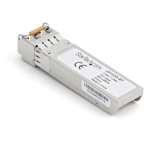 StarTech.com HPE J9152D Compatible SFP+ Module, 10GBASE-LRM, 10GbE Multi Mode (MMF) Fiber Optic Transceiver, 10GE Gigabit Ethernet SFP+, LC Connector, 200m, 1310nm, DDM, HPE 1850, 2540, 2930M, - Lifetime Warranty (J9152D-ST) - SFP+ transceiver module (equivalent to: HP J9152D) - 10GbE - 10GBase-LRM - LC multi-mode - up to 200 m - 1310 nm - for HPE Aruba 2530, 2920, 2930M 24, 3800, 3810M 40, 3810M 48, 6200M 24, MACsec Advanced Module