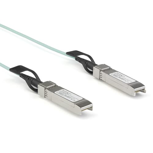 StarTech.com Dell EMC AOC-SFP-10G-2M Compatible 2m/6.5ft 10G SFP+ to SFP+ AOC Cable, 10GbE SFP+ Active Optical Fiber, 10Gbps SFP Plus/Mini GBIC/Transceiver Module Cable, Z9100, GBIC Cable - Lifetime Warranty (AOCSFP10G2ME) - Ethernet 10GBase cable - SFP+ (P) latched to SFP+ (P) latched - 2 m - fibre optic - Active Optical Cable (AOC)