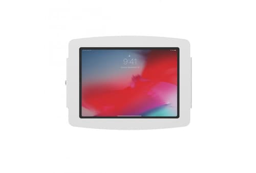Compulocks iPad 10.2" Space Enclosure Wall Mount - Enclosure - for tablet - lockable - high-grade aluminium - white - screen size: 10.2" - mounting interface: 100 x 100 mm - wall-mountable - for Apple 10.2-inch iPad (7th generation, 8th generation, 9th generation)