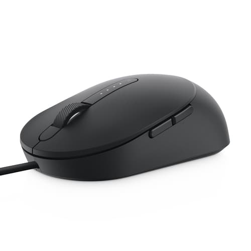 Dell MS3220 - Mouse - laser - 5 buttons - wired - USB 2.0 - black - with 3 years NBD Advance Exchange