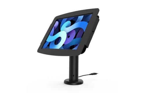 Compulocks iPad Pro 12.9" (3 - 6th Gen) Space Enclosure Tilting Stand 8" - Mounting kit (enclosure, pole stand) - for tablet - lockable - high-grade aluminium - black - screen size: 12.9" - for Apple 12.9-inch iPad Pro (3rd generation, 4th generation, 5th generation, 6th generation)