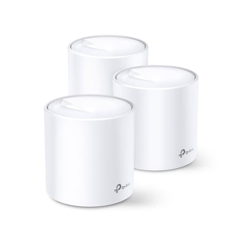 TP-Link Deco X60 - Wi-Fi system - (3 routers) 1GbE - Wi-Fi 6 - Dual Band