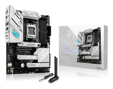 ASUS ROG STRIX B650-A GAMING WIFI - Motherboard - ATX - Socket AM5 - AMD B650 Chipset - USB-C 3.2 Gen 2x2, USB-C 3.2 Gen2, USB 3.2 Gen 2, USB 3.2 Gen 1 - 2.5 Gigabit LAN, Wi-Fi 6, Bluetooth - onboard graphics (CPU required) - HD Audio (8-channel)