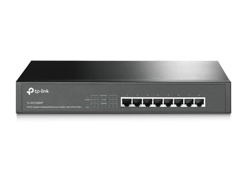 TP-Link TL-SG1008MP - Switch - unmanaged - 8 x 10/100/1000 (PoE+) - desktop, rack-mountable - PoE+ (126 W)