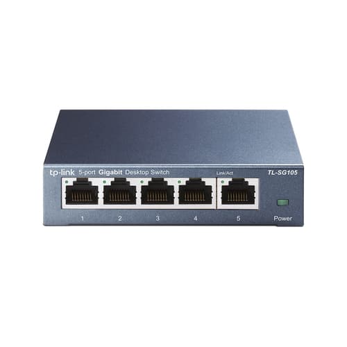 TP-Link TL-SG105 5-Port Gigabit Desktop Switch, Steel Case