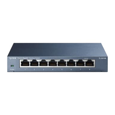 TP-Link TL-SG108 8-Port Gigabit Desktop Switch Steel Case