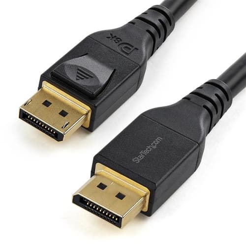 StarTech.com 13ft/4m VESA Certified DisplayPort 1.4 Cable, 8K 60Hz HBR3 HDR, Super UHD DisplayPort to DisplayPort Monitor Cord, Ultra HD 4K 120Hz DP 1.4 Video Cable M/M DP Connectors - DP 1.4 Latching Cable - DisplayPort cable - DisplayPort (M) latched to DisplayPort (M) latched - DisplayPort 1.4 - 4 m - 8K support - black
