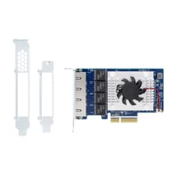 QNAP QXG-5G4T-111C - Network adapter - PCIe 3.0 x4 low profile - 5GBase-T x 5 - for QNAP TDS-16489U R2, TS-EC1080, EC880, TVS-2472, 471, 671, 682, 871, 872, 882, EC880