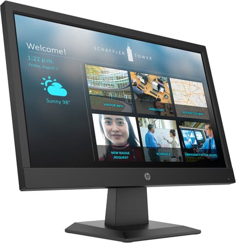 HP P19b G4 - P-Series - LED monitor - 18.5" - 1366 x 768 WXGA @ 60 Hz - TN - 200 cd/m� - 600:1 - 5 ms - HDMI, VGA - jack black — image 1