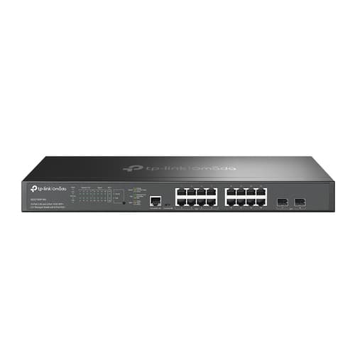 TP-Link Omada SG3218XP-M2 V1.6 - Switch - L2+ - Managed - 8 x 2.5GBase-T + 8 x 100/1000/2.5G (PoE+) + 2 x 10Gb Ethernet SFP+ (uplink) - rack-mountable - PoE+ (240 W)