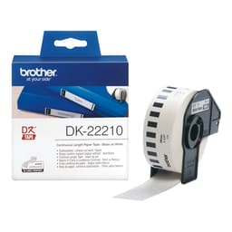 Brother DK-22210 - Black on white - Roll (2.9 cm x 30.5 m) labels - for Brother QL-1050, 1060, 1110, 500, 550, 560, 570, 580, 600, 650, 700, 710, 720, 820
