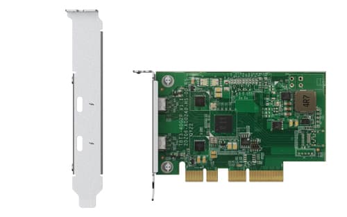 QNAP QXP-T32P - Thunderbolt adapter - PCIe 3.0 x4 low profile - Thunderbolt 3 x 2 - for QNAP TVS-h1288X, TVS-H1688X