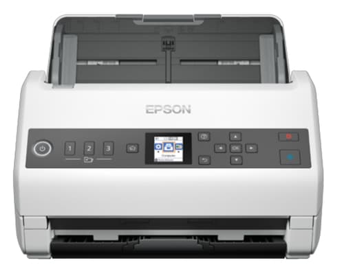 Epson WorkForce DS-730N - Document scanner - Contact Image Sensor (CIS) - Duplex - A4/Legal - 600 dpi x 600 dpi - up to 40 ppm (mono) / up to 40 ppm (colour) - ADF (100 sheets) - up to 4500 scans per day - USB 2.0, Gigabit LAN