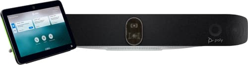 Poly Studio X72 - Without power cord - video conferencing kit (video bar, Poly TC10 touch controller) - Zoom Certified, Certified for Microsoft Teams - black - TAA Compliant