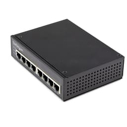 StarTech.com Industrial 8 Port Gigabit PoE Switch, 30W, Power Over Ethernet Switch, Gigabit Ethernet GbE PoE+ Unmanaged Switch, Rugged High Power Gigabit Network Switch IP-30, -40C to 75C - Gigabit Ethernet PoE (IESC1G80UP) - Switch - unmanaged - 8 x 10/100/1000 (PoE+) - DIN rail mountable, wall-mountable - PoE+ (200 W) - DC power