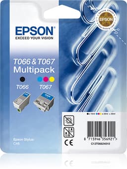 Epson Multipack T066/T067 - Ink tank - 1 x black, colour (cyan, magenta, yellow)