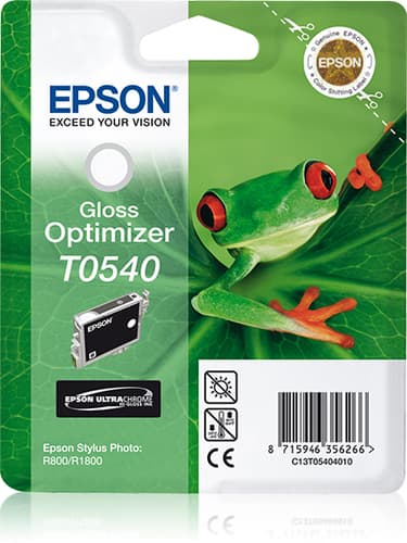 Epson Ink Cartridges, Ultrachrome Hi-Gloss2, T0540, Frog, Singlepack, 1 x 13.0 ml Gloss Optimizer