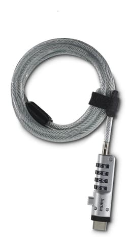 USB LAPTOP LOCK 4-DIGIT COMBI SIL