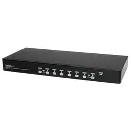 StarTech.com 8 Port 1U Rackmount USB KVM Switch Kit with OSD and Cables - Rack mount KVM - VGA KVM Switch - 8 Port KVM Switch (SV831DUSBUK) - KVM switch - 8 x KVM port(s) - 1 local user - rack-mountable - for P/N: RK12OD2, RK3236BKF, RK4236BKB, RK4242BK30, RKCONS1701, RKCONS17HD, RKQMCAB12V2