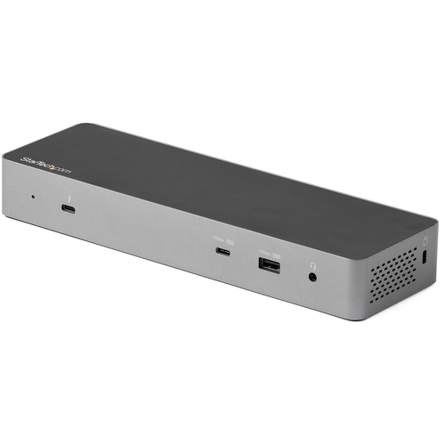 StarTech.com Thunderbolt 3 Dock with USB-C Host Compatibility, Dual 4K 60Hz DisplayPort 1.4 or Dual HDMI 2.0 Monitors, Single 8K, TB3/USB-C Laptop Docking Station, 96W PD, 5x USB, 10Gbps - 96W Power Delivery (TB3CDK2DHUE) - Docking station - USB-C 3.2 Gen 2 / Thunderbolt 3 - 2 x HDMI, 2 x DP - 1GbE — image 1