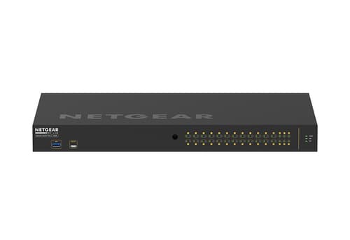 NETGEAR AV Line M4250-26G4F-PoE+ - Switch - L3 - Managed - 24 x 10/100/1000 (PoE+) + 2 x 10/100/1000 + 4 x 1000Base-X SFP - side to side airflow - rack-mountable - PoE+ (300 W)