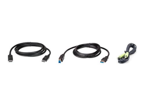 ATEN 2L-7D02UDPX3 - Keyboard / video / mouse (KVM) cable kit - 2 m - for ATEN CS19208, CS19216